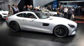 Mercedes AMG GT silver side at the 2014 Paris Motor Show