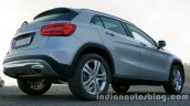 Mercedes GLA rear three quarters right on the review
