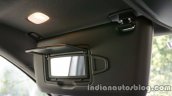 Mercedes GLA vanity mirror on the review