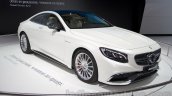 Mercedes S65 AMG Coupe front three quarters left at Moscow Motor Show 2014