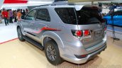 Toyota Fortuner TRD Edition rear three quarters at the Indonesian International Motor Show 2014