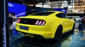 2015 Ford Mustang rear three quarters view at the 2014 Paris Motor Show