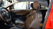 2015 Opel Corsa 3-door front seats at the 2014 Paris Motor Show