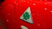 Alfa Romeo MiTo Quadrifoglio Verde badge at the 2014 Paris Motor Show