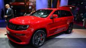 Jeep Grand Cherokee SRT Red Vapor front three quarters view at the 2014 Paris Motor Show
