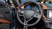 Maserati Ghibli Ermenegildo Zegna Edition steering wheel at the 2014 Paris Motor Show