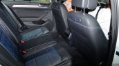 VW Passat GTE rear seat knee room at the 2014 Paris Motor Show
