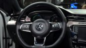 VW Passat GTE steering wheel at the 2014 Paris Motor Show