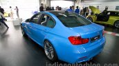 2015 BMW M3 rear three quarters view for India