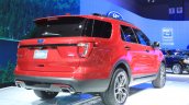 2015 Ford Explorer rear three quarters at the 2014 Los Angeles Auto Show