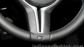 BMW M4 Coupe M logo on the steering wheel for India