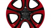 Fiat 500X Mopar red alloy wheels