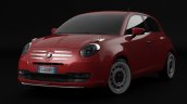 Fiat 600 rendering red