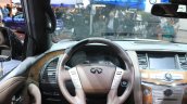 Infiniti QX80 Limited Edition steering wheel at the 2014 Los Angeles Auto Show