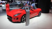 Jaguar F-Type manual transmission variant front three quarters left at the 2014 Los Angeles Auto Show