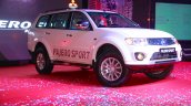 Mitsubishi Pajero Sport AT front three quarters view at the Indian launch