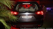 Mitsubishi Pajero Sport AT rear at the Indian launch