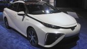 Toyota Mirai front three quarters left at the 2014 Los Angeles Auto Show