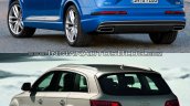 2016 Audi Q7 vs 2012 Audi Q7 rear