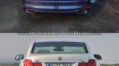 2016 BMW 7 series vs 2013 BMW 7 series rear