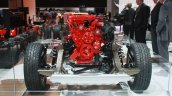 2016 Nissan Titan XD Cummins 5.0 V8 engine at the 2015 Detroit Auto Show