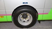 Ashok Leyland Optare Versa EV wheel at the Bus and Special Vehicles Show 2015