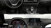 BMW 1 series facelift vs 1 series interior old vs new