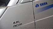 Tata Winger DICOR BS4 2.2L badge at the Bus and Special Vehicle Show 2015