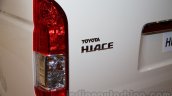 Toyota Hiace badge at Bus and Special Vehicle Show 2015