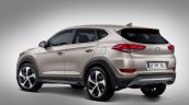 2016 Hyundai Tucson rear three quarters first live image