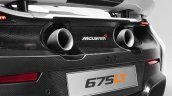 2016 McLaren 675LT press shot rear tailpipes