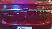 Ford Figo Aspire chrome band on the boot from the Indian premiere