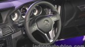 Mercedes E400 Cabriolet steering wheel from the launch in India