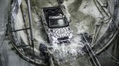 Range Rover Evoque Convertible negotiating a puddle