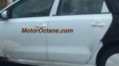 VW Vento facelift windows camouflaged test mule