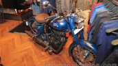 Royal Enfield Classic 500 Limited Edition Squadron Blue despatch front three quarter unveiled at new flagship store