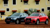 2015 Audi Q3 facelift new colors front quarter India Review
