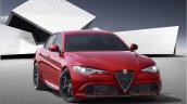 2016 Alfa Romeo Giulia front three quarter unveiled press shot