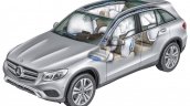 2016 Mercedes GLC airbags unveiled press images
