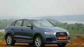 Audi Q3 facelift front three quarters India Review