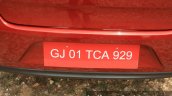 2015 Ford Figo Aspire Titanium 1.5 Diesel registration plate area first drive review
