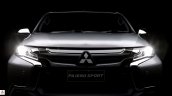 2016 Mitsubishi Pajero Sport front teased