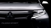 2016 Mitsubishi Pajero Sport grille teased