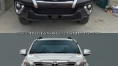 2016 Toyota Fortuner front vs older model