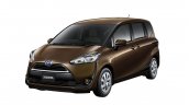 2016 Toyota Sienta front quarter in brown unveiled in Japan