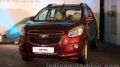 2017 Chevrolet Spin front quarter unveiled in Delhi