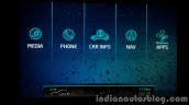 2015 Mahindra XUV500 (facelift) infotainment menu review
