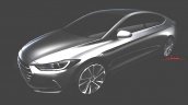 2016 Hyundai Elantra front three quarter teaser