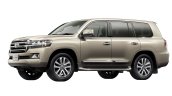 2016 Toyota Land Cruiser (facelift) front three quarter biege launched press image