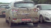 Mahindra S101 rear quarter spotted testing with production-spec exterior